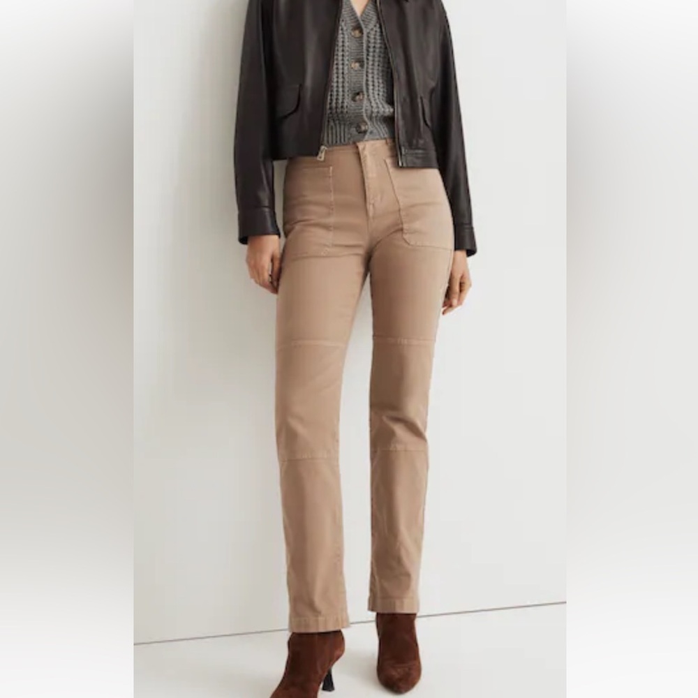 Madewell The '90s Straight Utility Pant in Garment-Dyed Canvas Casual Pants 32